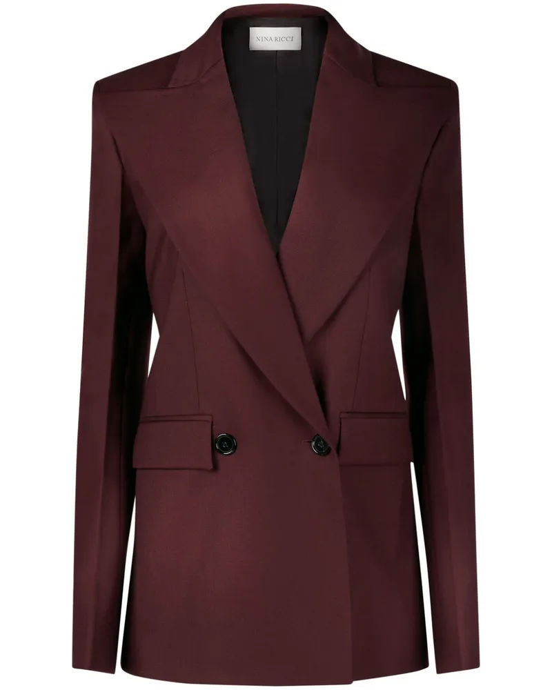 Nina Ricci Doppelreihiges Sakko - Braun Braun