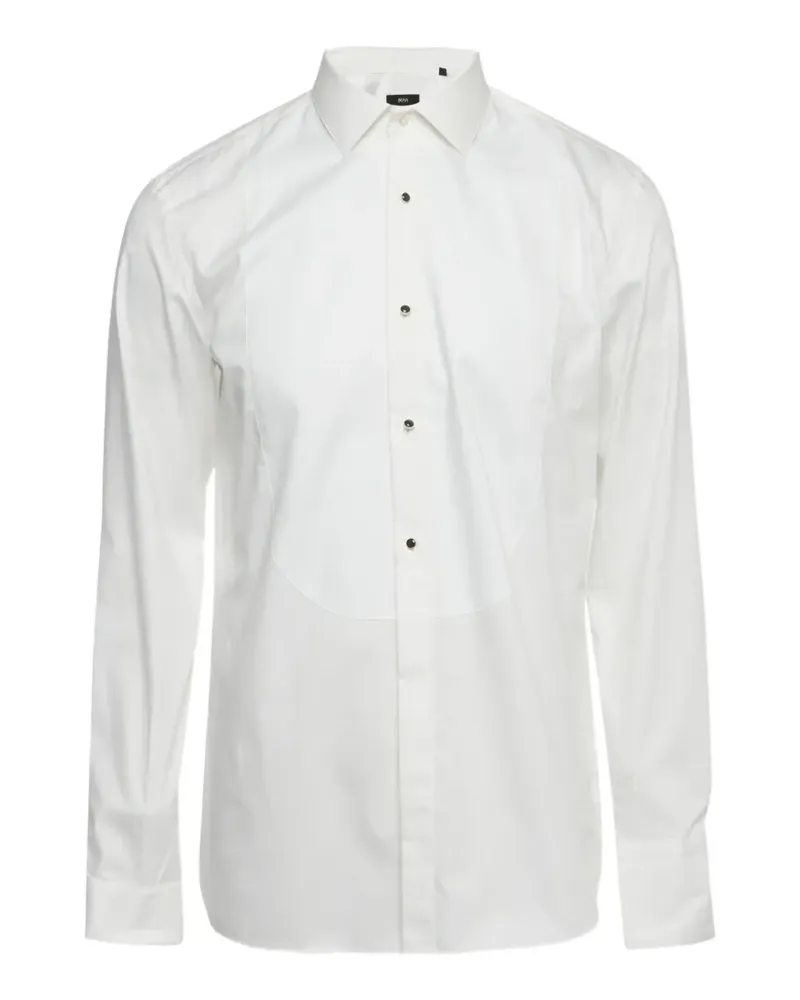 HUGO BOSS slim-fit poplin shirt - Weiß Weiß
