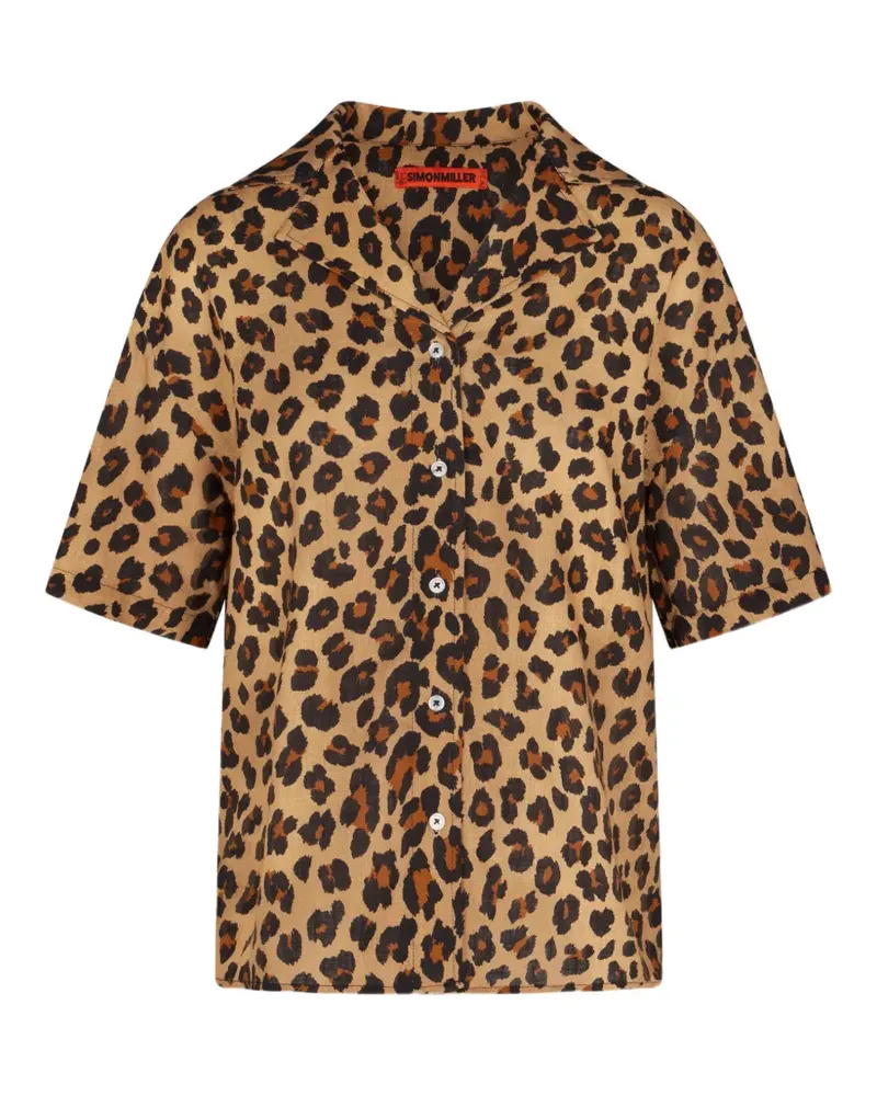 Simon Miller Bia leopard-print shirt - Nude Nude