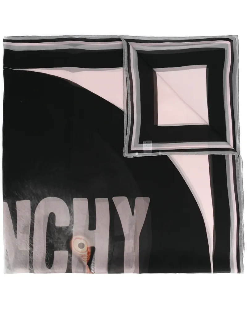 Givenchy Schal mit Flamingo-Print - Schwarz Schwarz