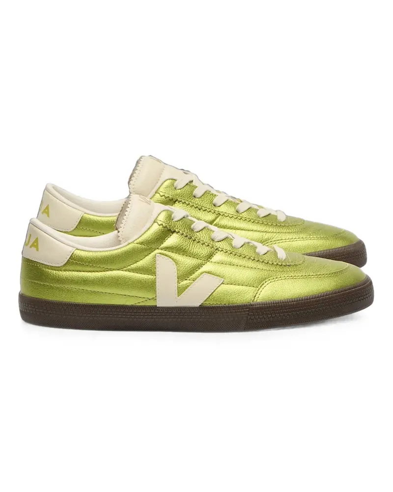 VEJA Panenka Pierre Eagle Sneakers aus Metallic-Leder - Grün Grün