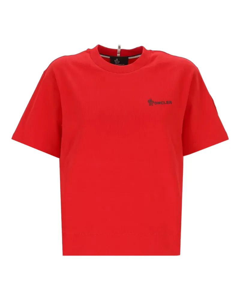 Moncler T-Shirt mit Logo-Print - Rot Rot