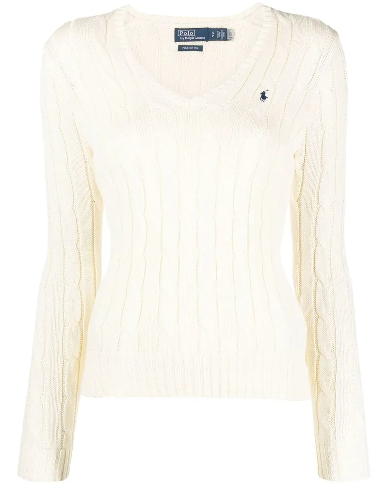 Ralph Lauren Bestickter Pullover - Nude Nude