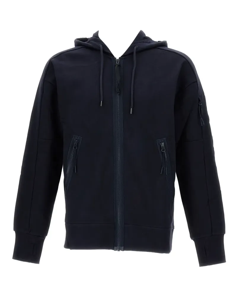 C.P. Company Kapuzenjacke mit Linsen-Detail - Blau Blau