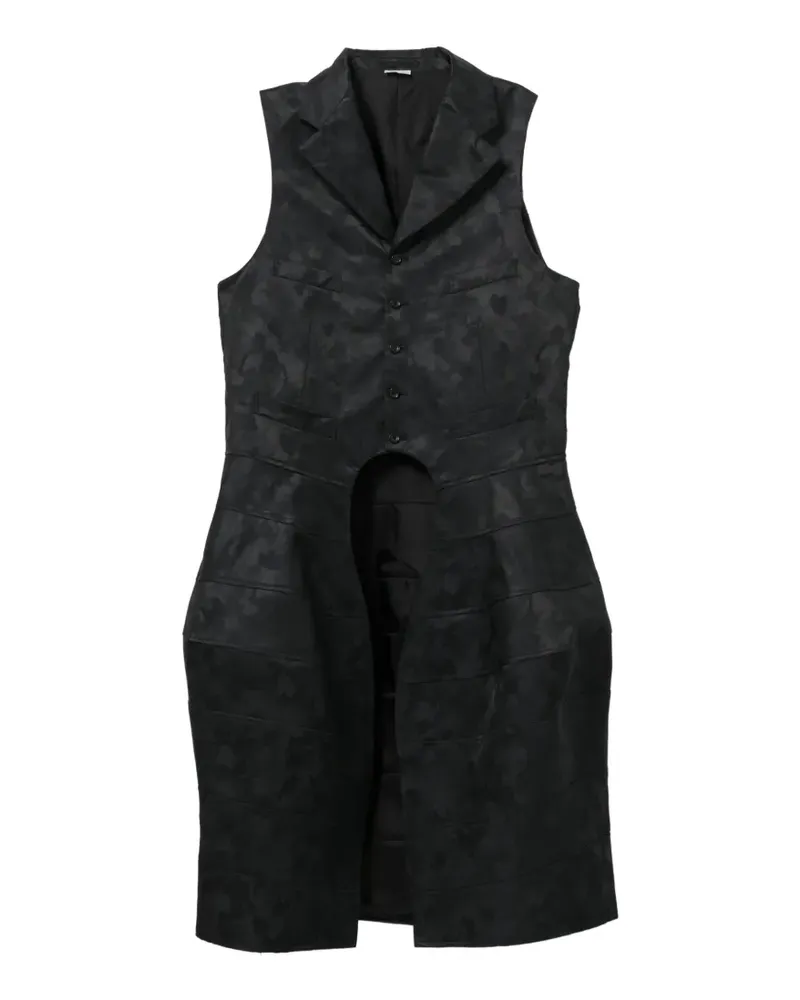 Comme des Garçons Mantel mit Camouflage-Print - Schwarz Schwarz