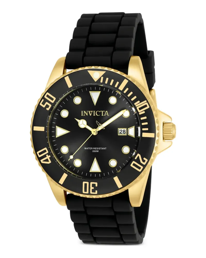 Invicta Pro Diver Armbanduhr 44mm - Schwarz Schwarz