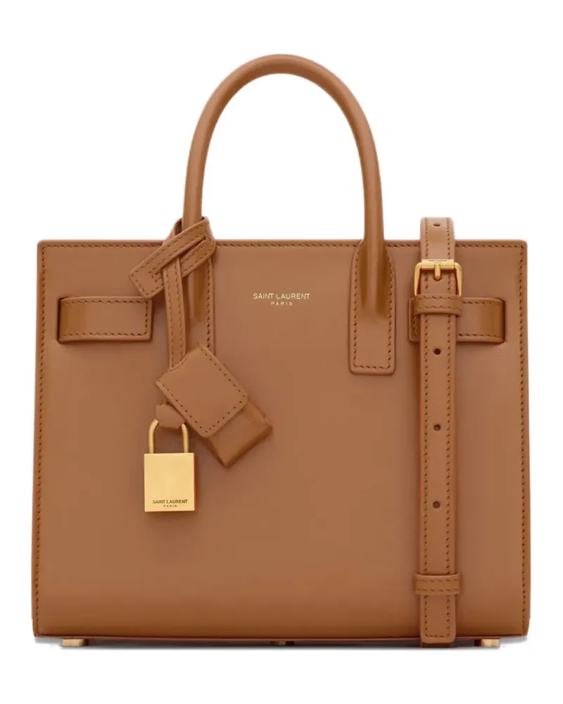 Saint Laurent Sac du Jour Tote Bag - Braun Braun