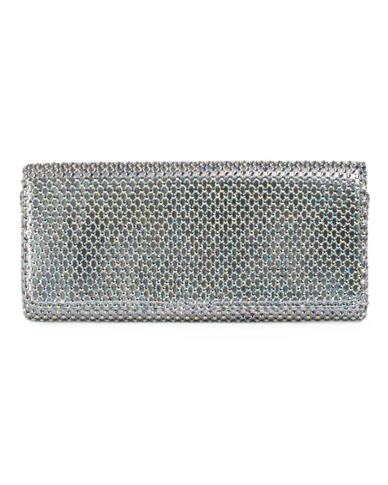 Le Silla Gilda crystal-embellished clutch bag - Silber Silber