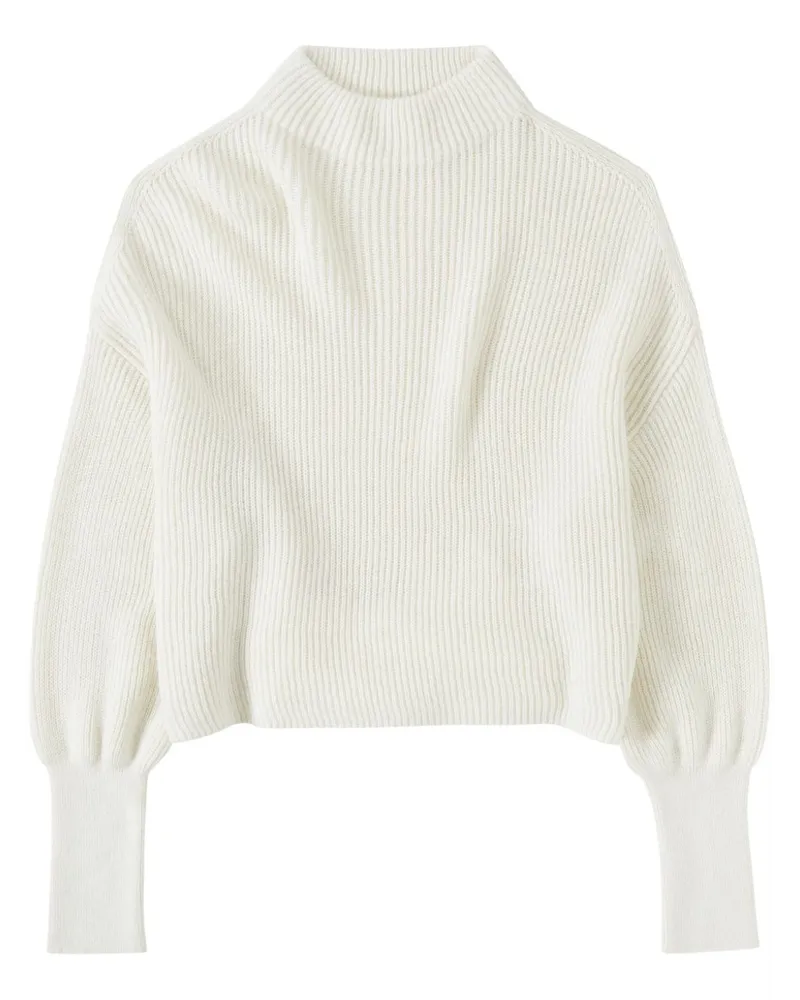 Closed Gerippter Pullover - Weiß Weiß
