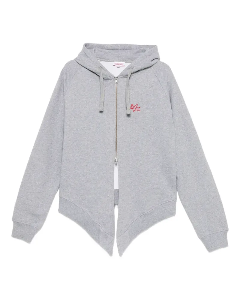 Charles Jeffrey Loverboy zip-up hoodie - Grau Grau