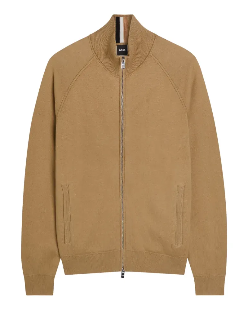 HUGO BOSS Cardigan mit Reißverschluss - Nude Nude