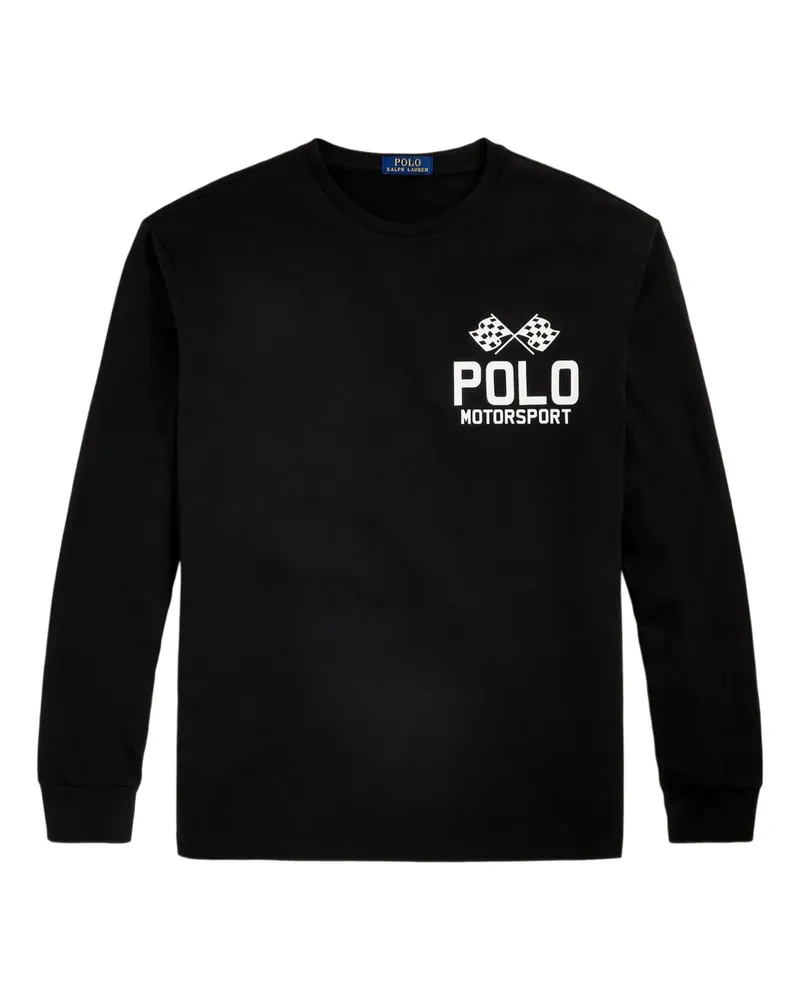 Ralph Lauren Langarmshirt mit grafischem Print - Schwarz Schwarz