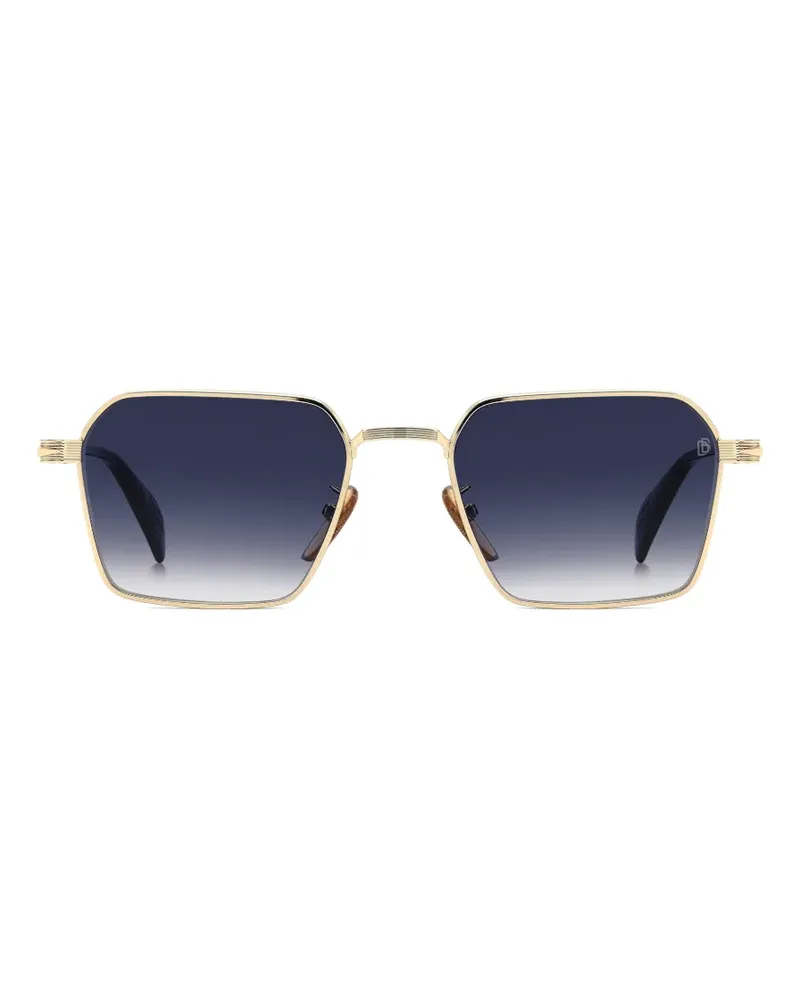 EYEWEAR by DAVID BECKHAM Sonnenbrille mit geometrischem Gestell - Gold Gold