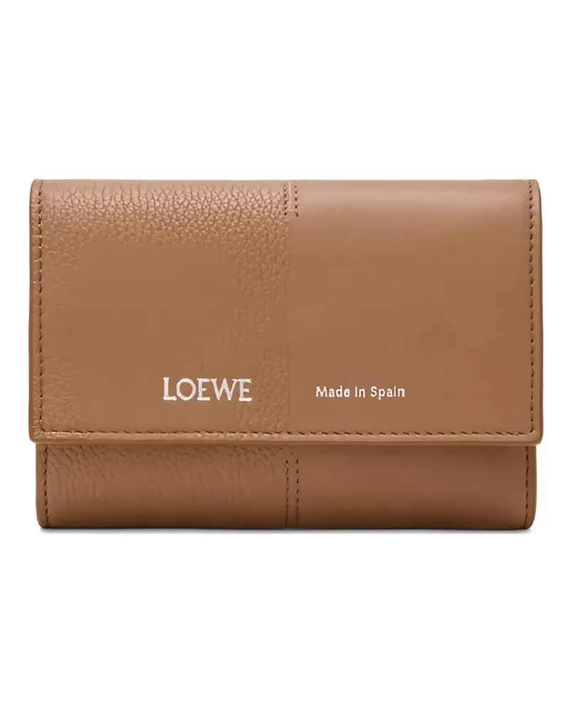 Loewe textured panel wallet - Nude Nude