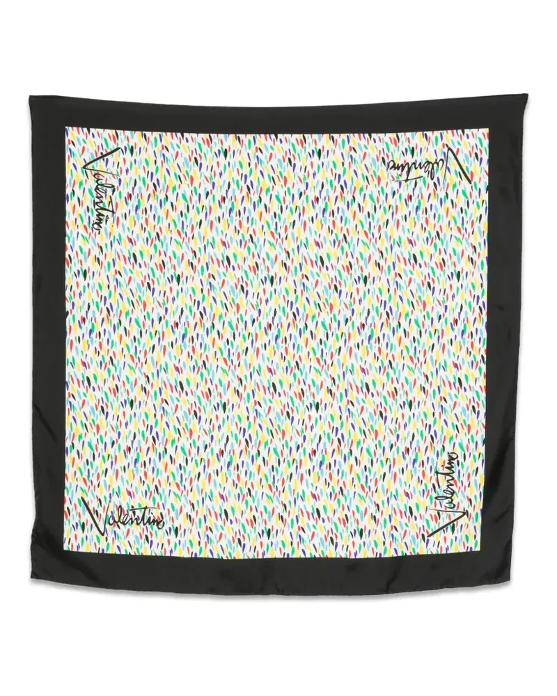 Valentino Garavani Schal mit Logo-Print - Weiß Weiß
