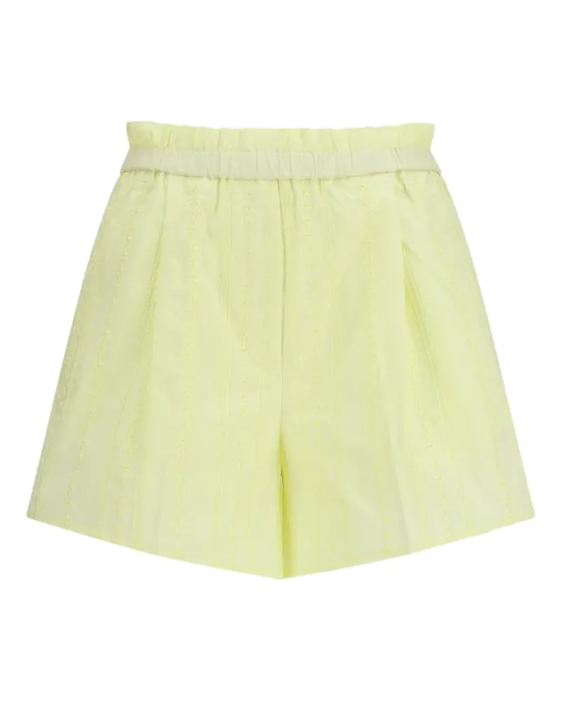 forte_forte Les Fleurs embroidered shorts - Gelb Gelb