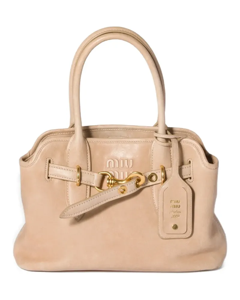 Miu Miu Aventure tote bag - Nude Nude