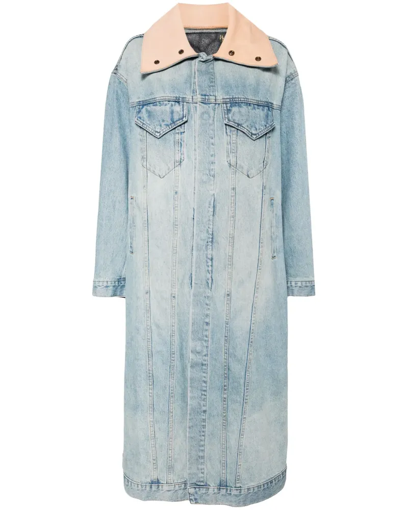 R13 Kat Trucker Jacke - Blau Blau