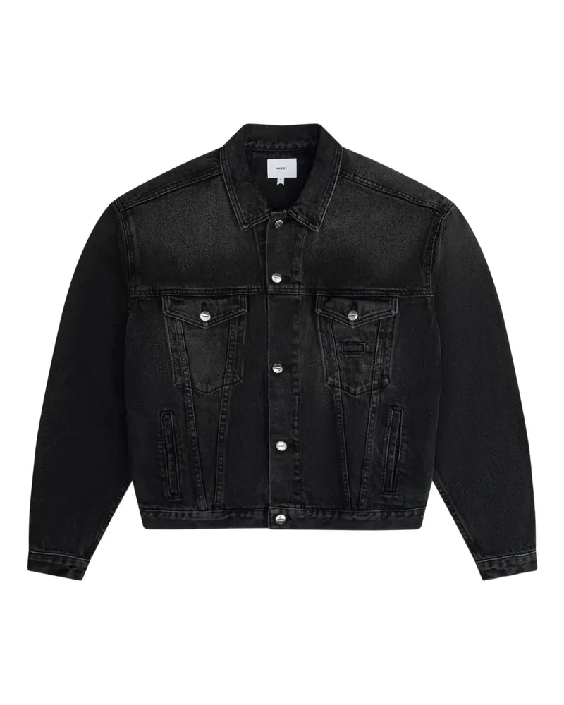 RHUDE Geknöpfte Jeansjacke - Schwarz Schwarz