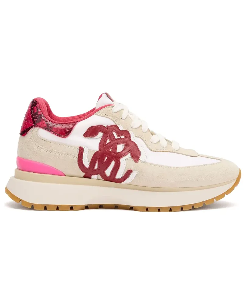 Roberto Cavalli Sneakers mit Python-Print - Nude Nude