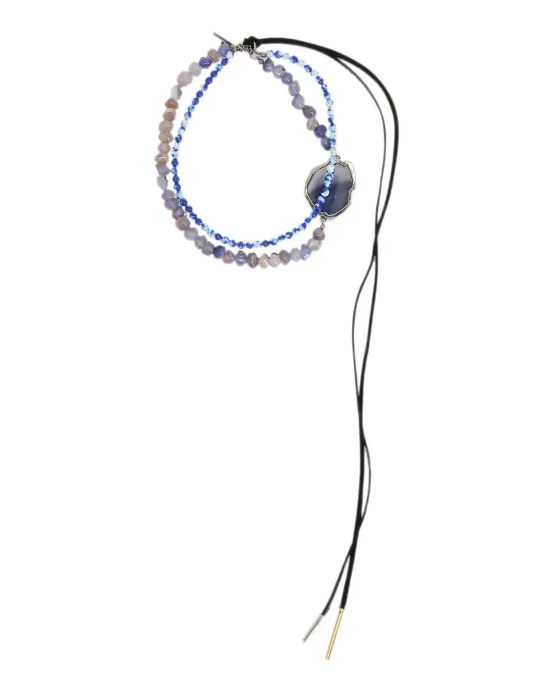 Dries van Noten lace stone necklace - Silber Silber