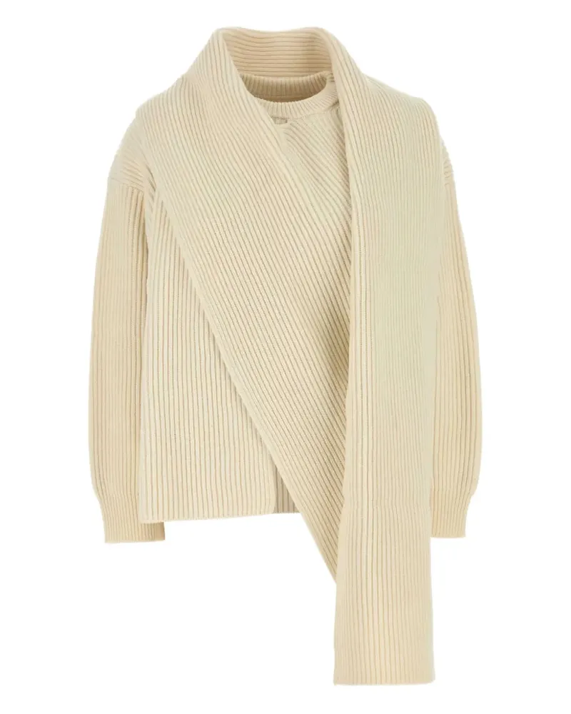 Jil Sander Gerippter Pullover - Nude Nude