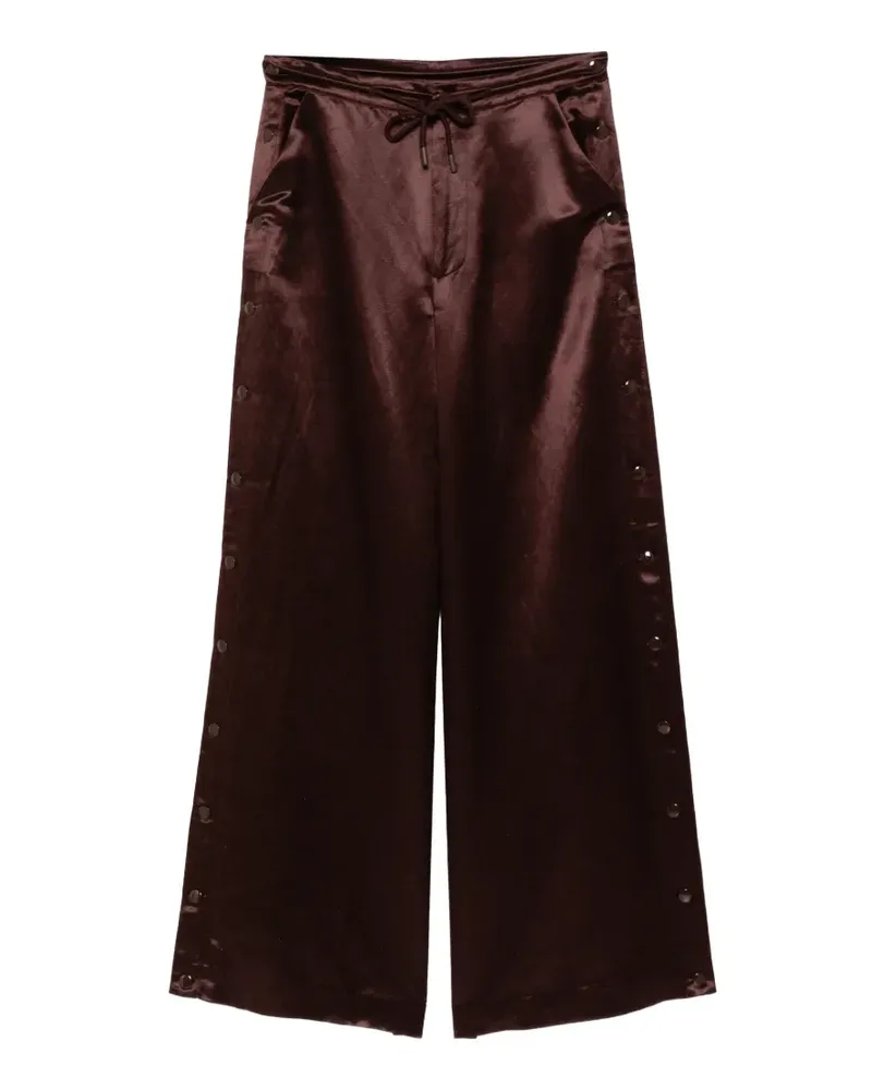 Cynthia Rowley press-stud wide-leg trousers - Braun Braun