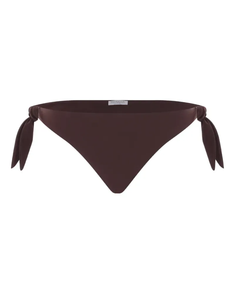 Brunello Cucinelli tie-fastening bikini bottom - Braun Braun