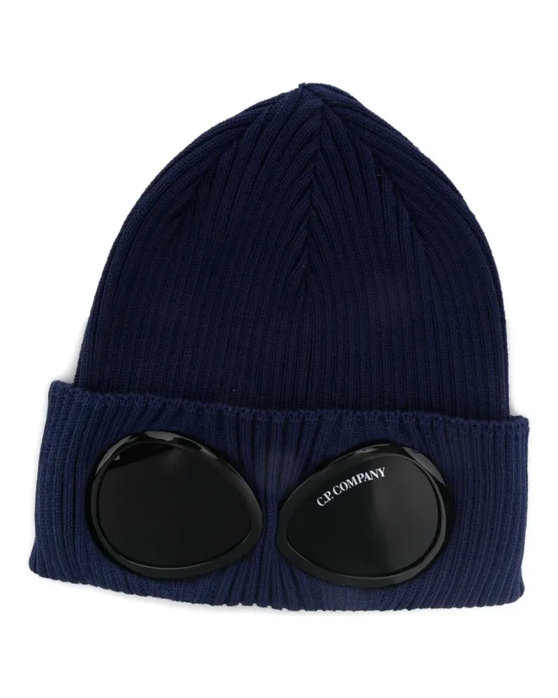 C.P. Company Goggle-detail beanie hat - Blau Blau