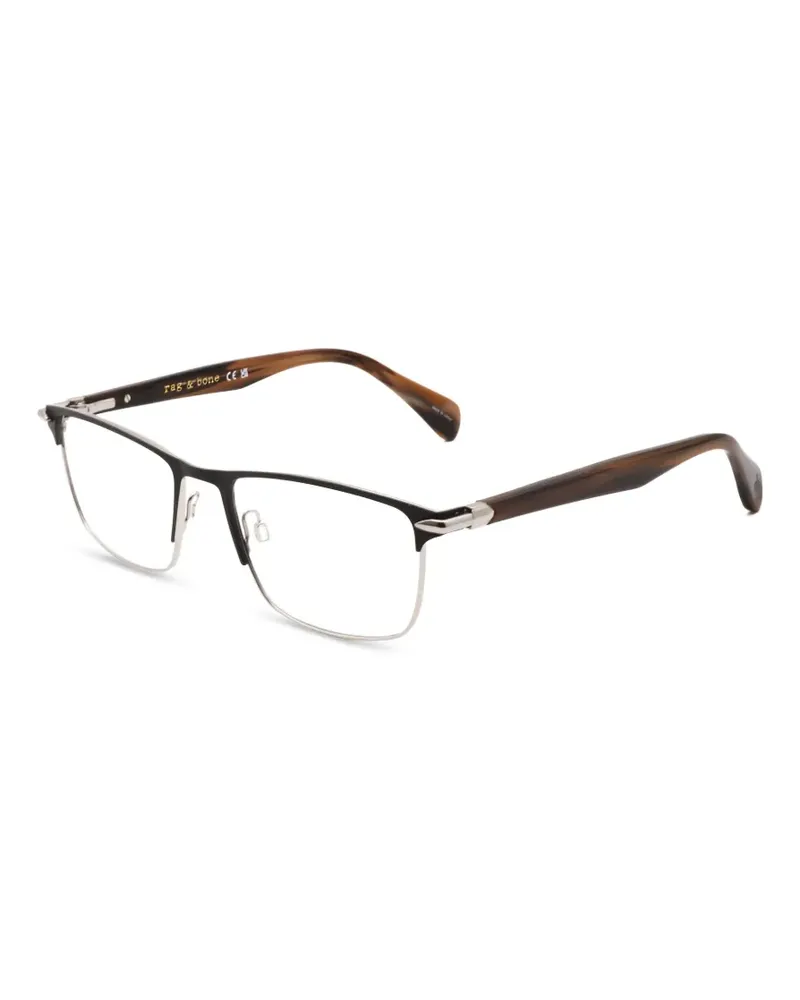 Rag & Bone Brille mit eckigem Gestell - Schwarz Schwarz