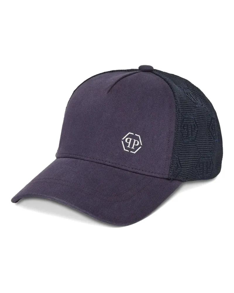 Philipp Plein Baseballkappe mit Logo-Stempel - Blau Blau