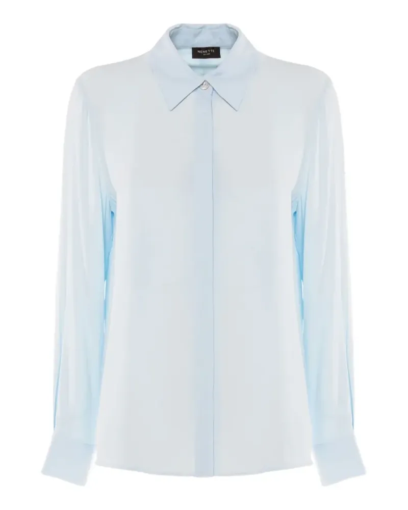 NENETTE Forrest Hemd mit verdecktem Verschluss - Blau Blau