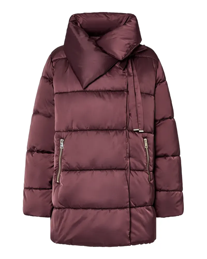 Liu Jo padded jacket over in nylon glossy - Rot Rot
