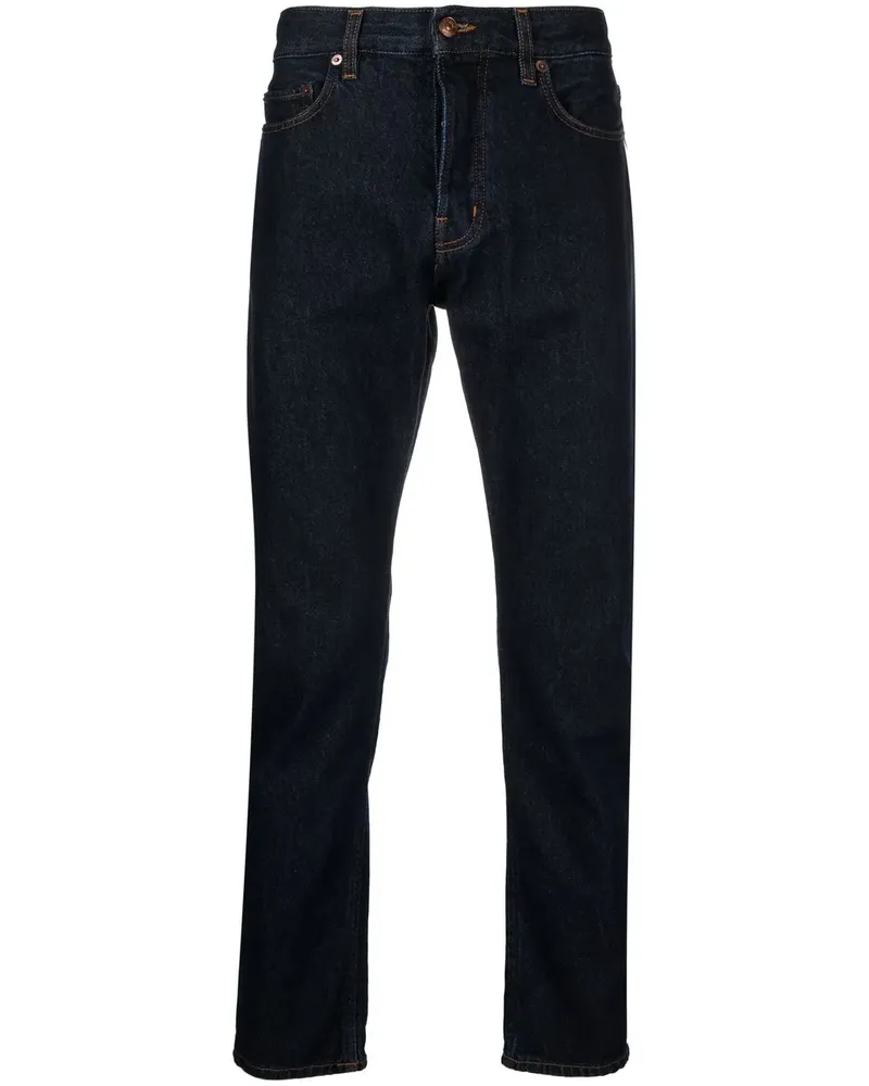 Haikure Halbhohe Straight-Leg-Jeans - Blau Blau