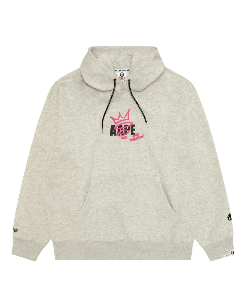 BAPE Hoodie mit Logo-Print - Nude Nude