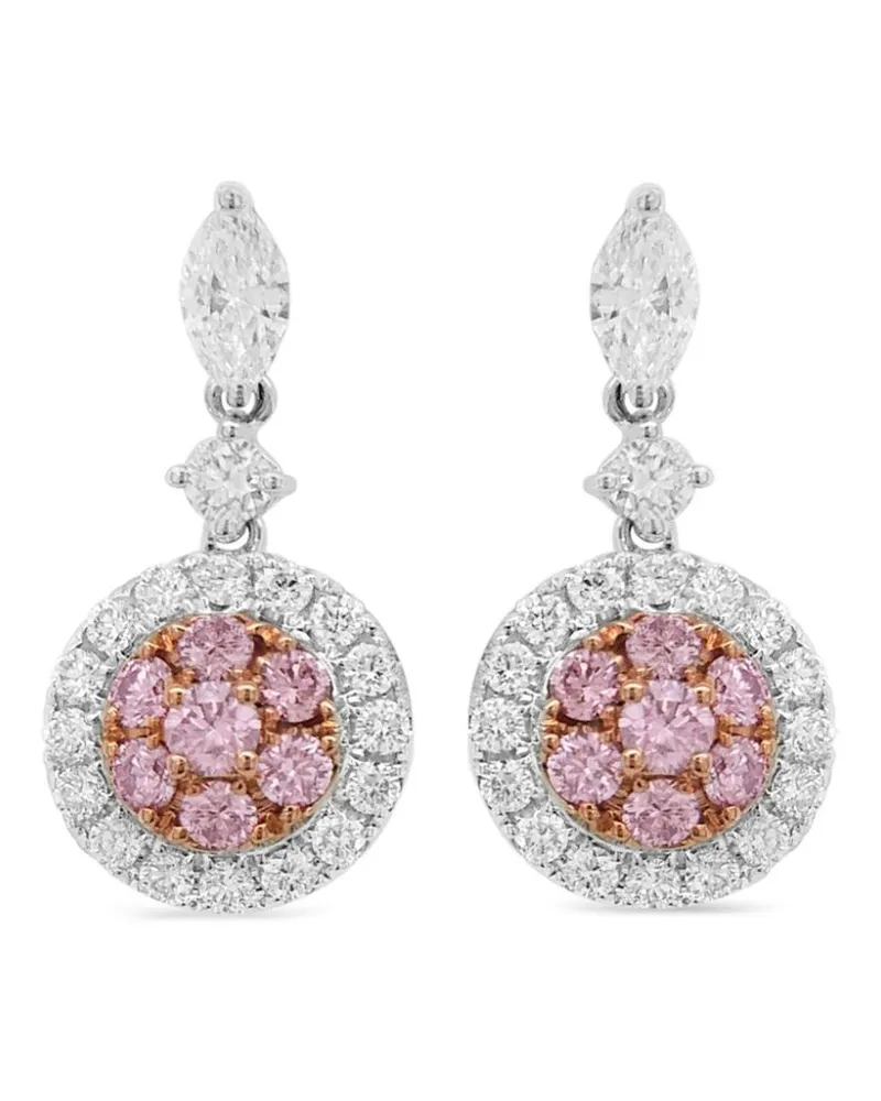HYT Jewelry 18kt Weißgoldohrringe mit Diamanten Weiß