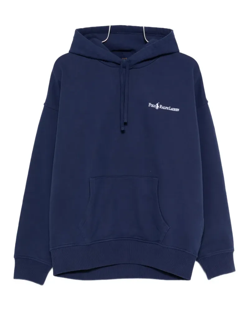 Ralph Lauren logo detail hoodie - Blau Blau