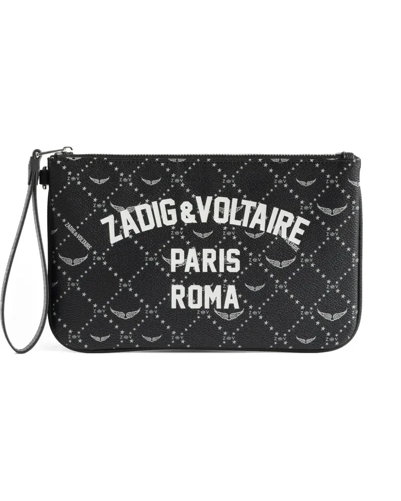 Zadig & Voltaire Roma logo-print pouch - Schwarz Schwarz