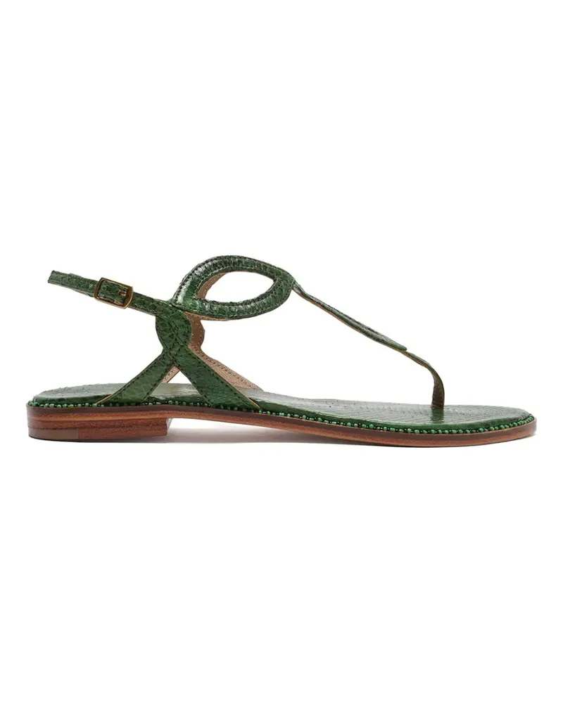 Maliparmi Urban Spin snakeskin sandals - Grün Grün