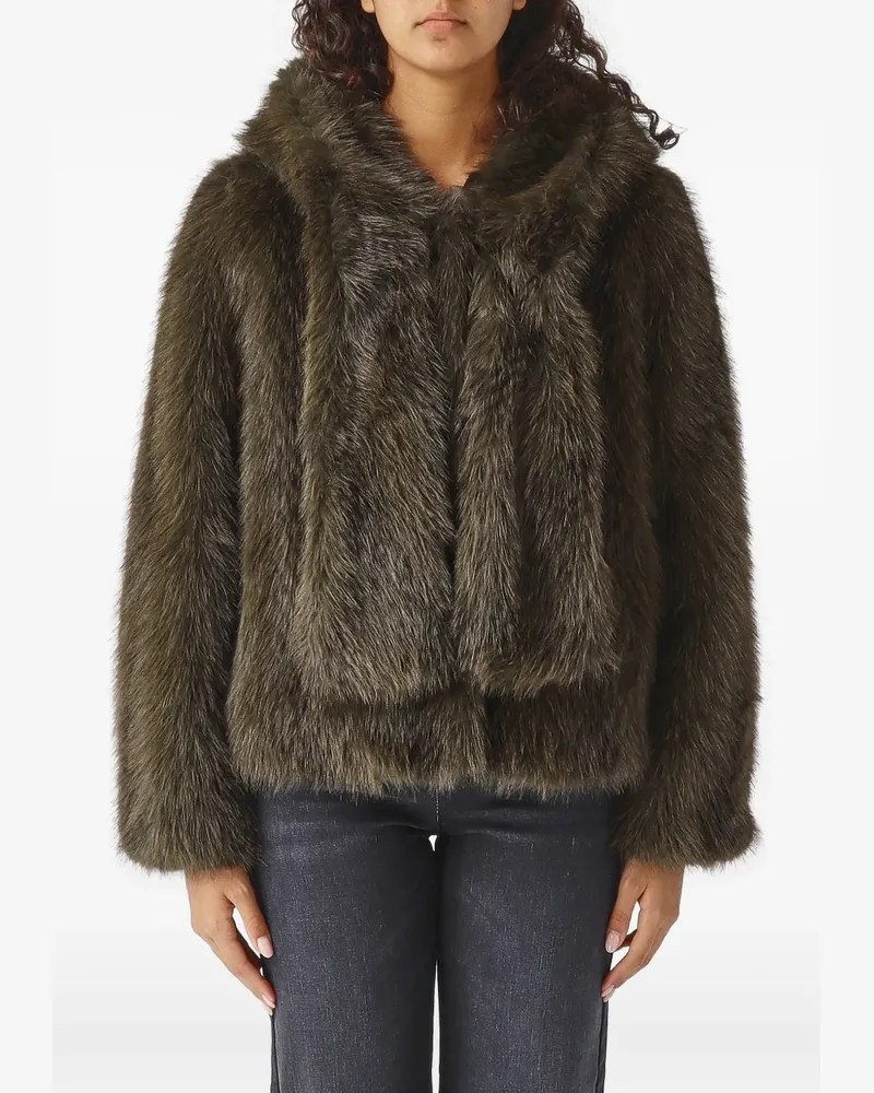 NENETTE Palermo faux-fur jacket - Grün Grün