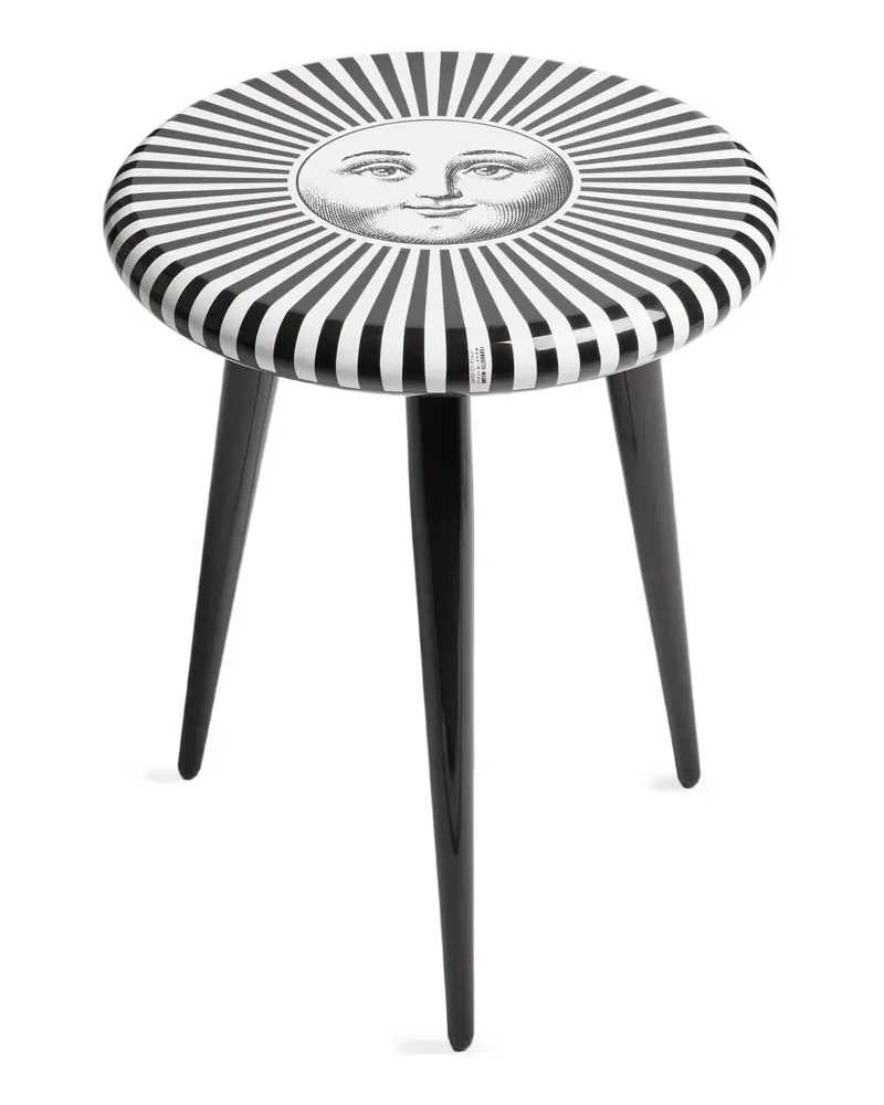 Fornasetti Sole' Hocker - Schwarz Schwarz