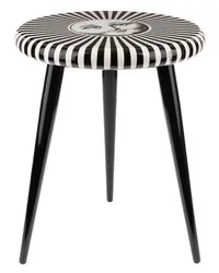 Fornasetti Sole' Hocker Schwarz