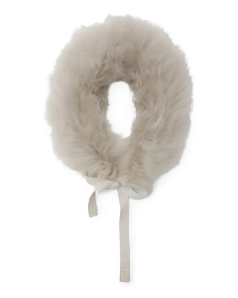 Max Mara Agreste Shearling-Kragen - Nude Nude