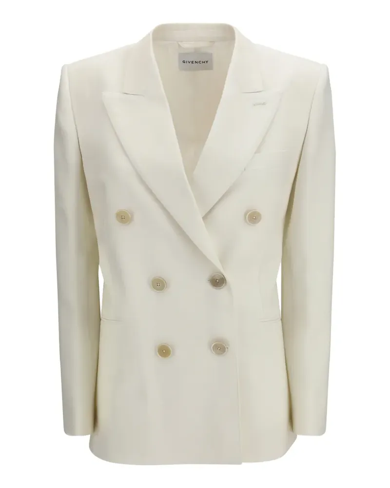 Givenchy double-breasted wool blazer - Weiß Weiß