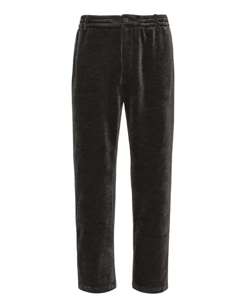 SOLID HOMME Jogginghose in Samtoptik - Grau Grau