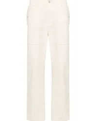 Kitsuné Halbhohe Straight-Leg-Jeans Nude