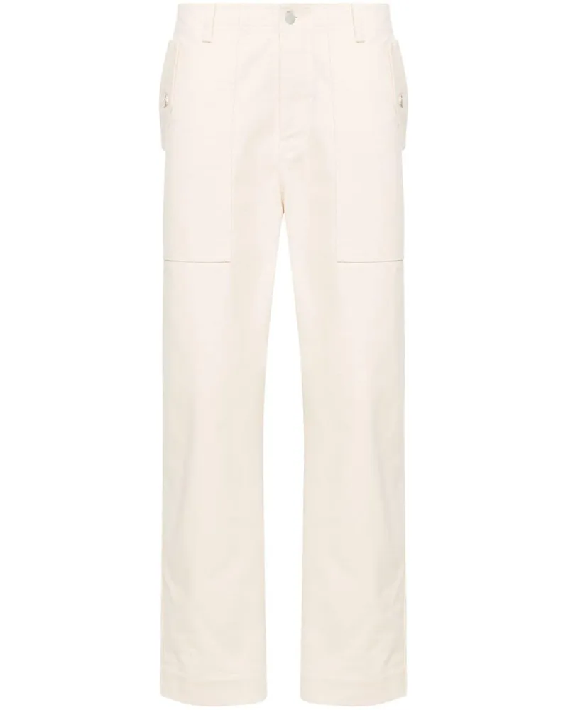 Kitsuné Halbhohe Straight-Leg-Jeans - Nude Nude
