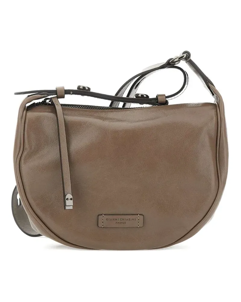 Gianni Chiarini Schultertasche aus Leder - Nude Nude