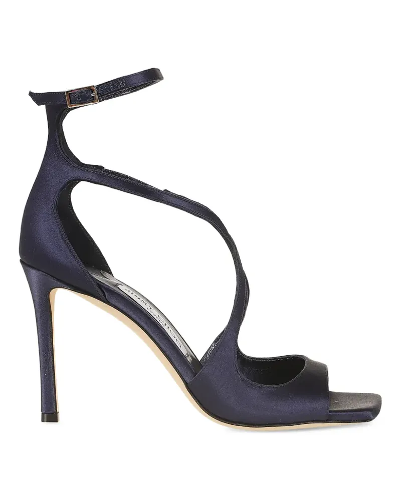 Jimmy Choo satin crossover-strap sandals - Blau Blau