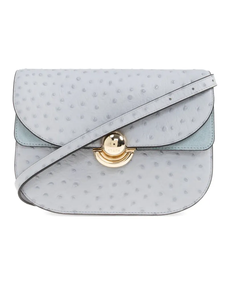 Furla Schultertasche mit Drehverschluss - Blau Blau